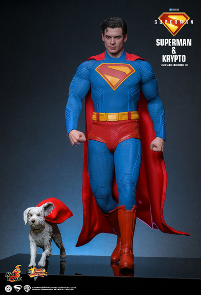 ПРЕДЗАКАЗ - Супермен (Дэвид Коренсвет, "Супермен" 2025 г)  - Коллекционная ФИГУРКА 1/6 Superman & Krypto (MMS812) -  Hot Toys ?ЦЕНА: 39800 РУБ.?