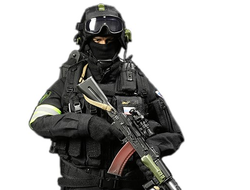 Спецназ "Альфа" - КОЛЛЕКЦИОННАЯ ФИГУРКА 1/6 Russian Spetsnaz - FSB Alfa Group 3.0 Black Ver. (M-069 A) - ПОМЯТА КОРОБКА - SUPER MC TOYS