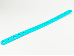 Bracelet with 1 x 14 Studs and 5 Holes, Medium Azure (67196 / 6330592)