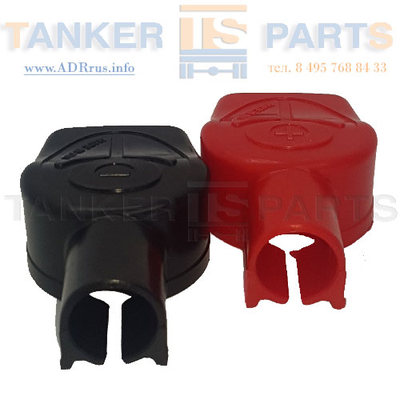 Колпачок клеммы АКБ термопластик красный и черный