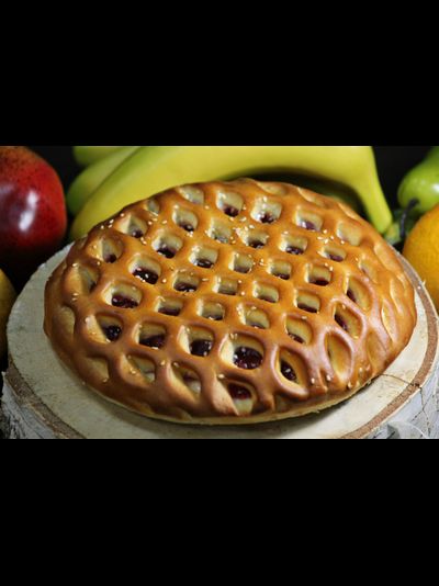 Мини пирог с Брусникой и Яблоком (500 гр)