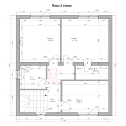 Двухэтажный дом с тремя спальнями 109м² (S105)