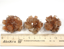 Арагонит оранжевый, сросток кристаллов в ассортименте, Марокко (38-40 мм, 30-33 г) №27293