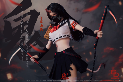 ПРЕДЗАКАЗ - Японская школьница-демон Юми - Коллекционная ФИГУРКА 1/6 scale Onihime Part 2 Yumi Souki (GD97011A) - GDTOYS  ?ЦЕНА: 23200 РУБ.?
