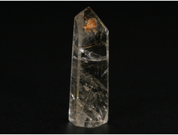 Кварц с рутилом (рутиловый), кристалл полированный "мини", Бразилия (29*10*6,5 мм, 2,9 г) №29350