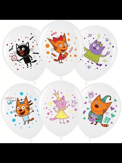 Воздушны шары с гелием &quot; Три кота&quot;  30см