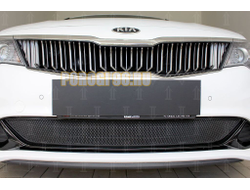 Защита радиатора KIA Optima 2018- (GT / GT-Line) black низ