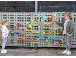 Трек с мячом (кинетический), набор 63 элемента.