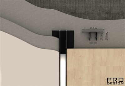 Декоративный стеновой профиль Pro Design 534 Черный