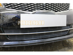 Защита радиатора KIA Optima 2015-2018 (GT / GT-Line) black низ