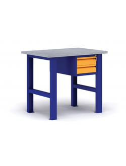 Металлический верстак с подвесной тумбой ВП-Э