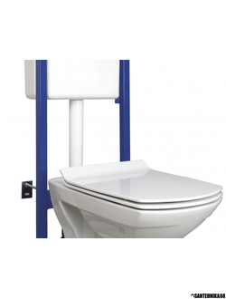 Инсталляция Cersanit LINK PRO с подвесным унитазом CARINA NEW CLEAN ON 4 в 1