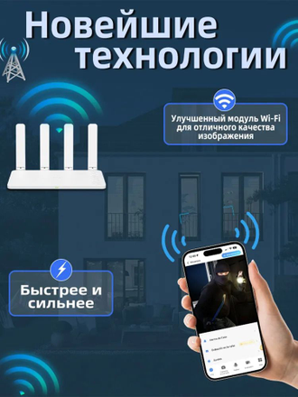 Камера видеонаблюдения WiFi-IP уличная двойная 360 Smart Camera Приложение ( V380 PRO )