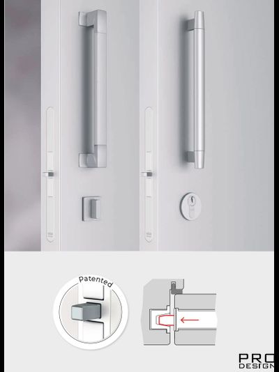 Замок AGB Touch &amp; Close WC (матовый хром) B06502.50.78 (модификация 2)