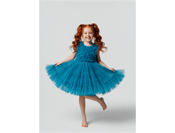 Синее платье