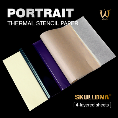 Трансферная бумага для термо перевода AVA SKULLDNA Portrait Thermal Stencil Paper