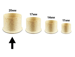 Колпачки с плоским основанием BRONC Biodegradable Ink Caps 20 мм (50 шт.)