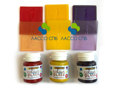 COLOUR GLASS Краситель для эпоксидных смол Красный Гранат 20 мл