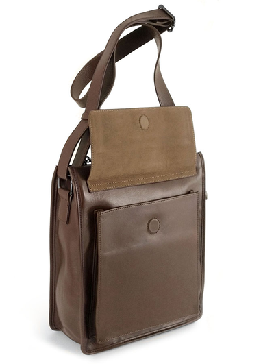 (АРТИКУЛ: 9826/2/51) СУМКА СРЕДНЕГО РАЗМЕРА, НАТУРАЛЬНАЯ КОЖА, ЦВЕТ МЕЖДУ ТЕМНО-БЕЖЕВЫМ И КОРИЧНЕВЫМ, РЕМЕНЬ ЧЕРЕЗ ПЛЕЧО