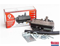 Атлант- Торнадо 3.0 квт (Напряжение 220В Мощность 3 КВт Циркуляция, л/с 0.45 Размеры, мм 230х110х65 Диаметр патрубков:ступенчатый 18-25мм) Применяется для а/м обьемом двиг(V) до 12 л. (пр-во Россия)