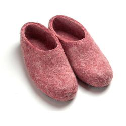 Валяные тапочки красные