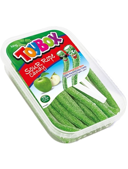 Жевательные Мармелады TOYBOX LICORICE Кислые ленты Яблоко (Турция)
