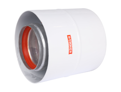 Начальный участок POMMER вертикальный коакс. 60/100 хомут в комплекте + втулка D60 L-50 (Арт. RCA-60