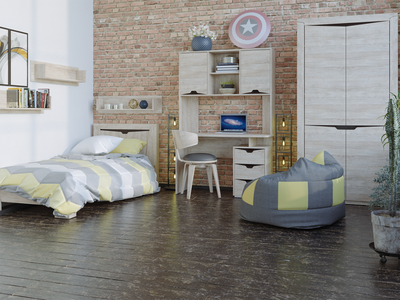 Композиция Детской Версаль-5 Дуб баррик