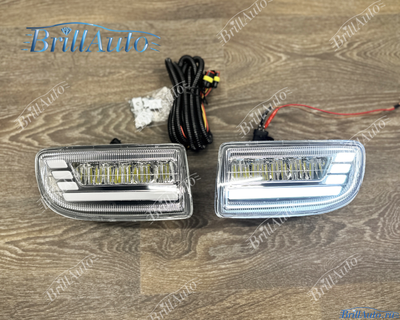 Противотуманки Toyota Land Cruiser 100 бегающие LED светлые