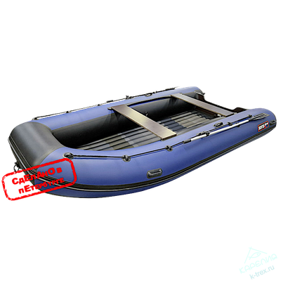Лодка ПВХ Hunterboat Хантер Классика НД 420А Синий / Чёрный