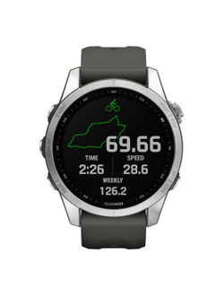 Умные часы Garmin Fenix 7S Solar Silver GPS 010-02409-00