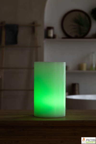 Гладкий парафиновый плафон для LED свечей - 11,7*20см