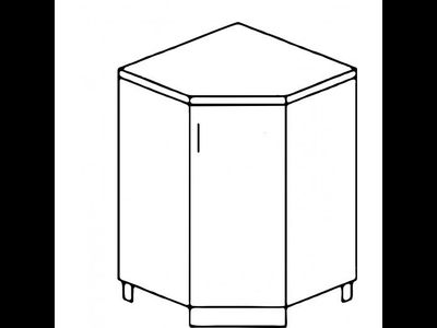 Стол рабочий угловой НУ850 Эра Дуб горный (Эра)