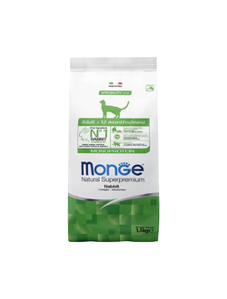 Корм для взрослых кошек Monge (Монж) с кроликом 1,5 кг