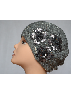 Vizio 6624 итальянский берет летний с украшениями фото