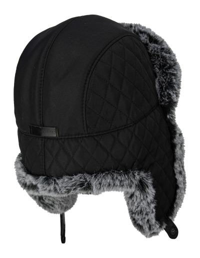 Шапка-ушанка BRODEKS Extreme KM109, черная