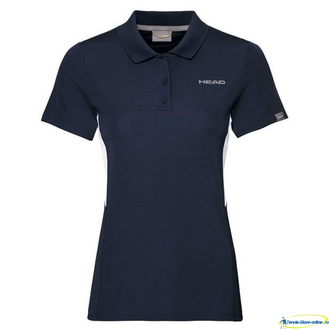 Футболка-поло для девочек Head Club Tech Polo Shirt G (dark-blue)