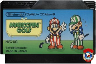 Mario open golf, Игра для Денди, Famicom Nintendo, made in Japan.