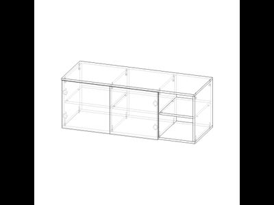 Тумба ТВ №8 МДФ софт (1100*566*420мм), Палома SF 023(софт)/Белый