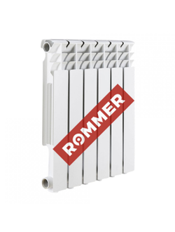 Радиатор отопления алюминиевый Rommer Optima 500/80 4 6 8 10 12 секций