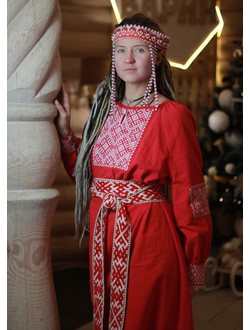 Платье славянское из крапивы "Женское счастье"