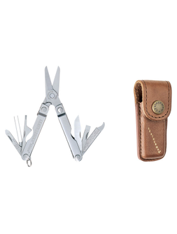 Мультитул LEATHERMAN Micra, 10 функций,  серебристый [832549]