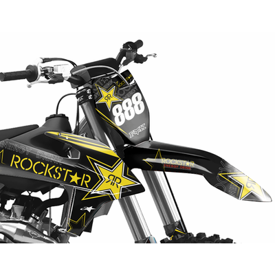 Наклейки на мотоцикл KTM 125-450 SX, SXF 2019-2022, EXC 2020-2023/GR8 ROCKSTAR #4734