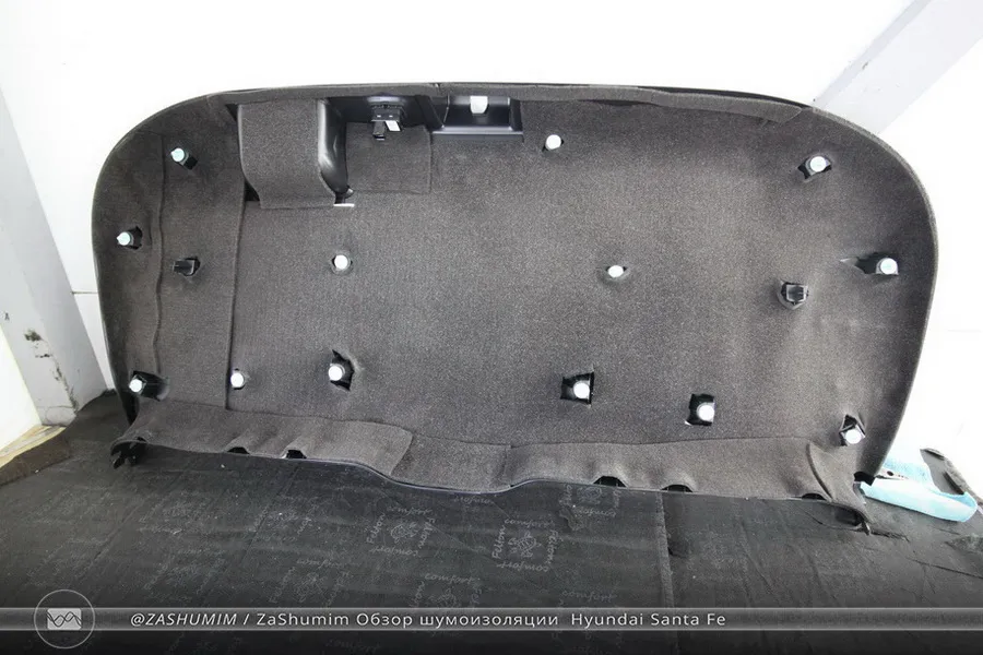 Фото отчет шумоизоляции Hyundai Santa Fe