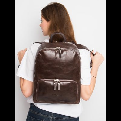 Женский кожаный рюкзак Vicenza Premium brown (арт. 
3105-52)