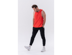 Майка Fitness Tank top with a hoodie 323 Серая (копия)