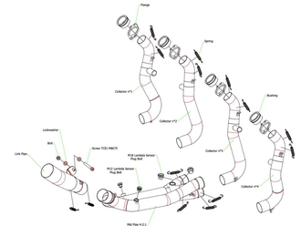 Коллектор стальной ARROW 71718MI