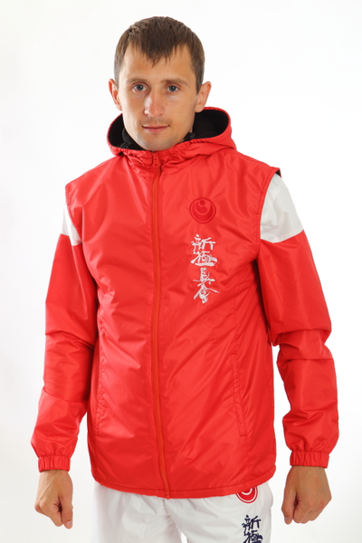 APIKA Жилет с капюшоном с вышивкой символики каратэ