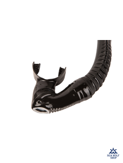 Трубка для дайвинга Aquateam Ultra Soft black с клапаном