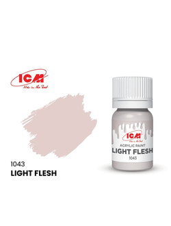 C1043 Краска для творчества, 12 мл, цвет Светло-телесный(Light Flesh)